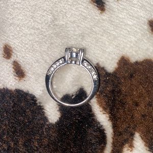 size 6 silver engagement ring